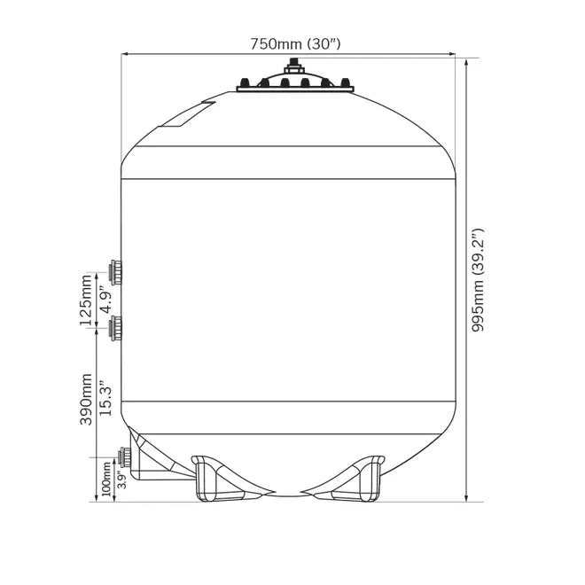 Evolution Aqua K+ Advanced Filter 30" Pond Filter - Hatton Koi