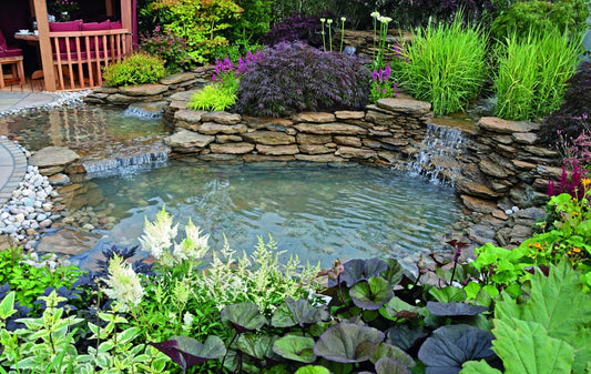 How to use a pond liner with Waterfalls and Streams